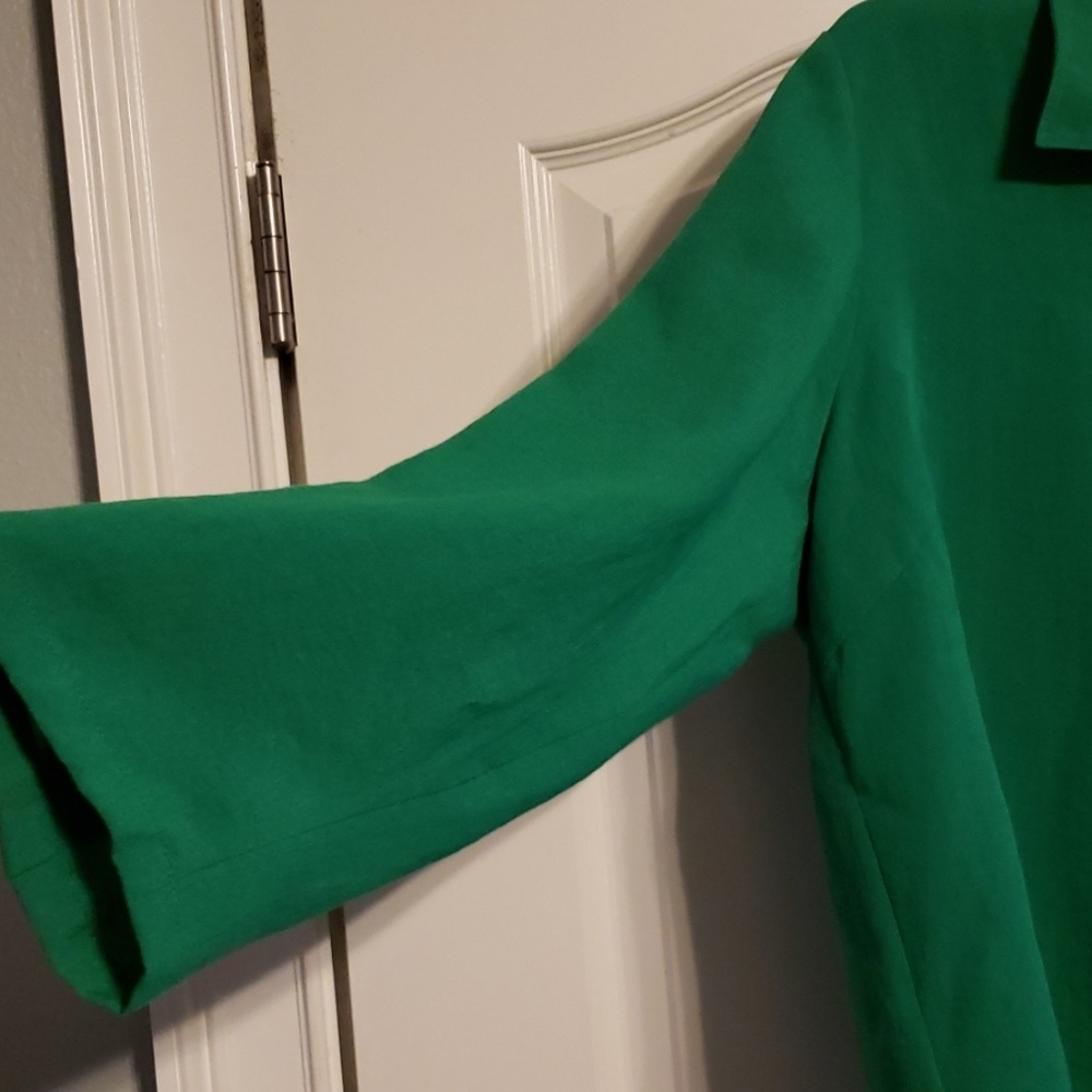 Fridaze green linen button down top - Picture 3 of 3